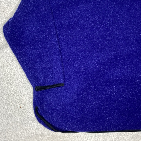 Eddie Bauer Blue Fleece Quarter Zip Pullover: Size Extra Large - Picture 7 of 10